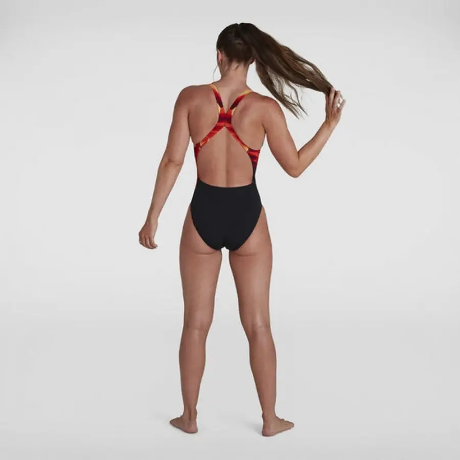 SPEEDO Women's Placement Digital Powerback Swimsuit