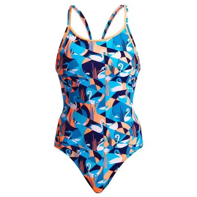 Funkita Ladies Diamond Back One Piece Swan Song