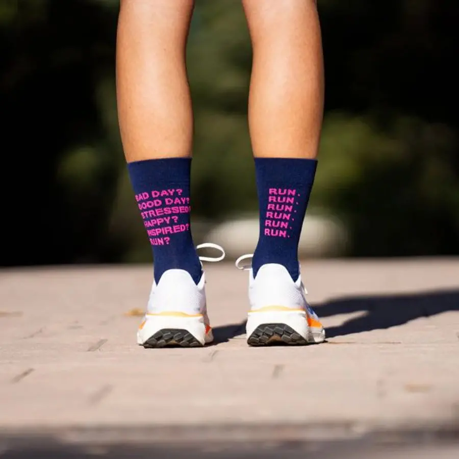 SPORCKS Socks - JUST RUN BLUE