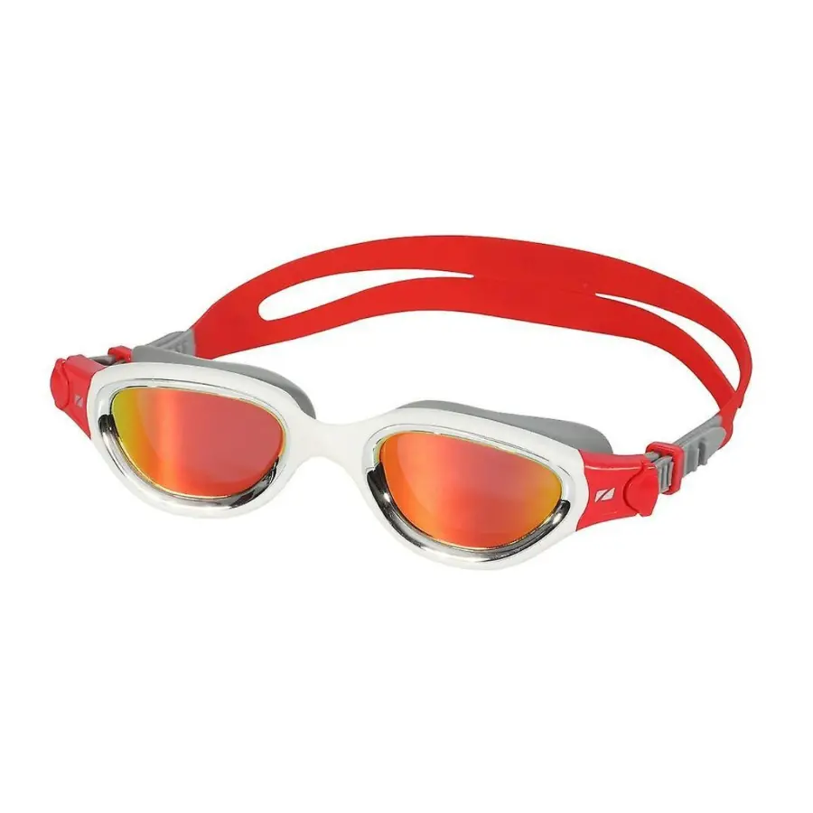 Zone3 Venator-X Swim Goggles - Silver/White/Red - Polarized Levo Red lens