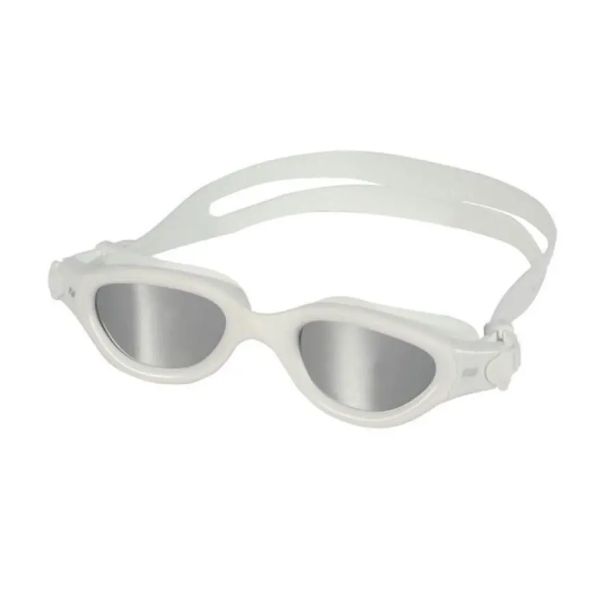 Zone3 Venator-X Swim Goggles - White/White - Polarized Levo Silver lens