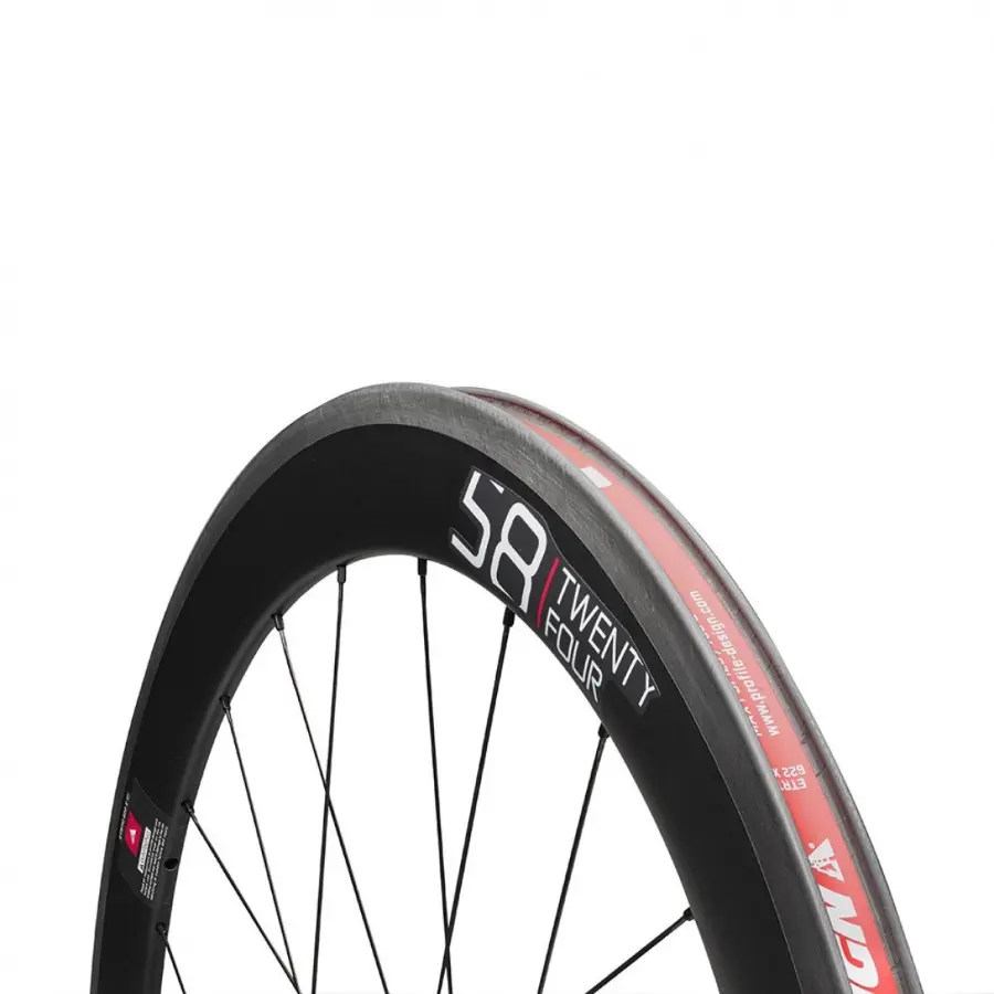 PROFILE DESIGN 58 Twenty Four Front Full Carbon Clincher Whee