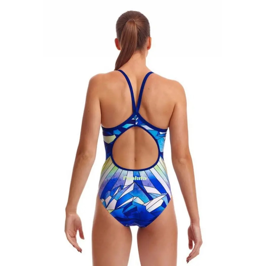 Funkita Ladies Diamond Back One Piece Blue Ascent