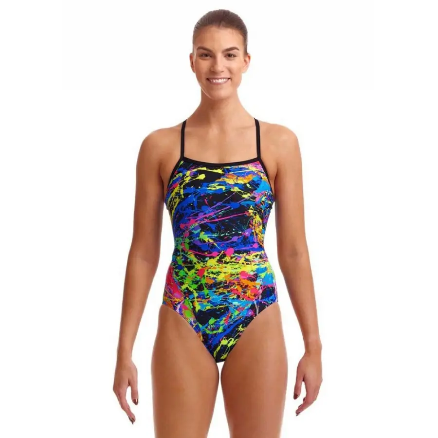 Funkita Ladies Single Strap One Piece Paint Smash