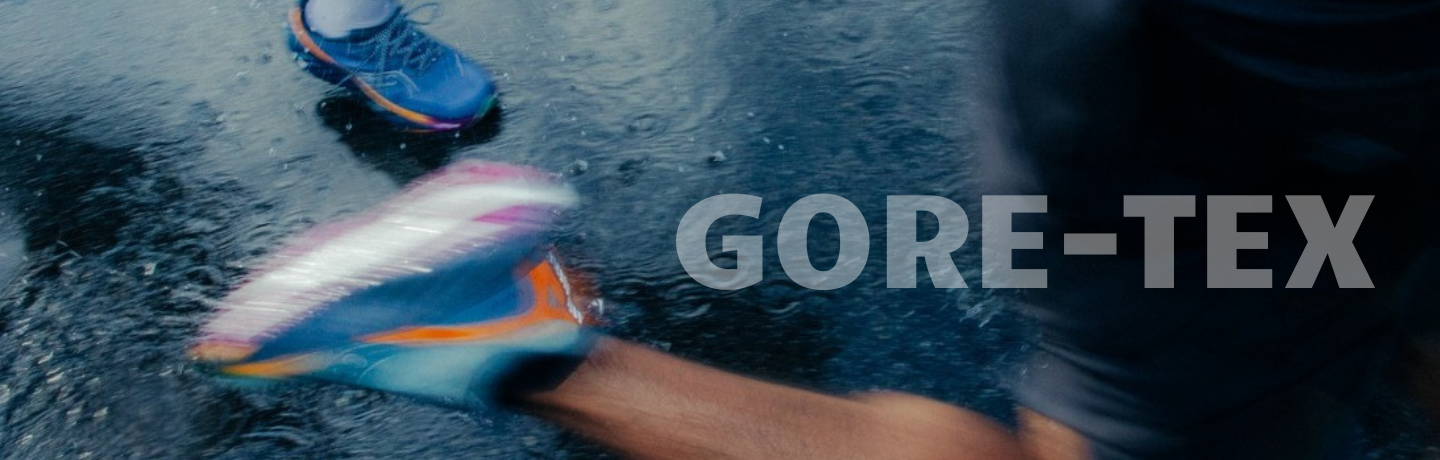 Gore-Tex běžecké boty v mokrém terénu