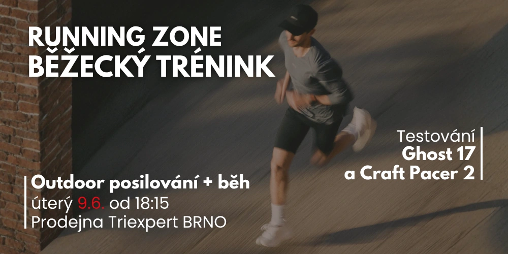 Běžecký trénink s testováním Craft a Brooks